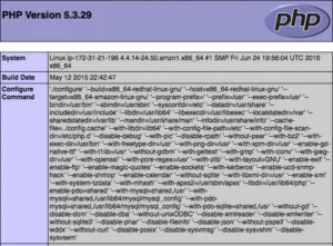 phpinfo