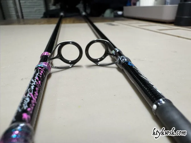 TFL- 57WRXTi と TFL-55RX-Ti バットガイド比較